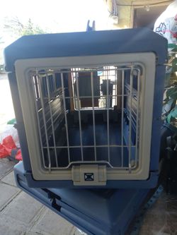 Two Folding pet carriers,one big one small