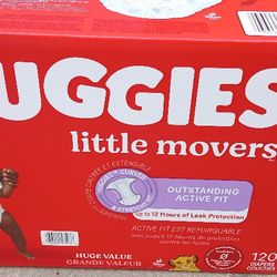 Huggies Little Movers - Size 4 (120 Count)