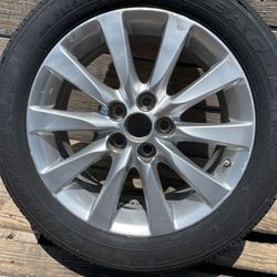 2010 - 2012 LEXUS LS460 LS460L  10 SPOKE FACTORY WHEEL RIM + TIRE 235/50 R18 OEM - QOI0A1 Auto Parts
