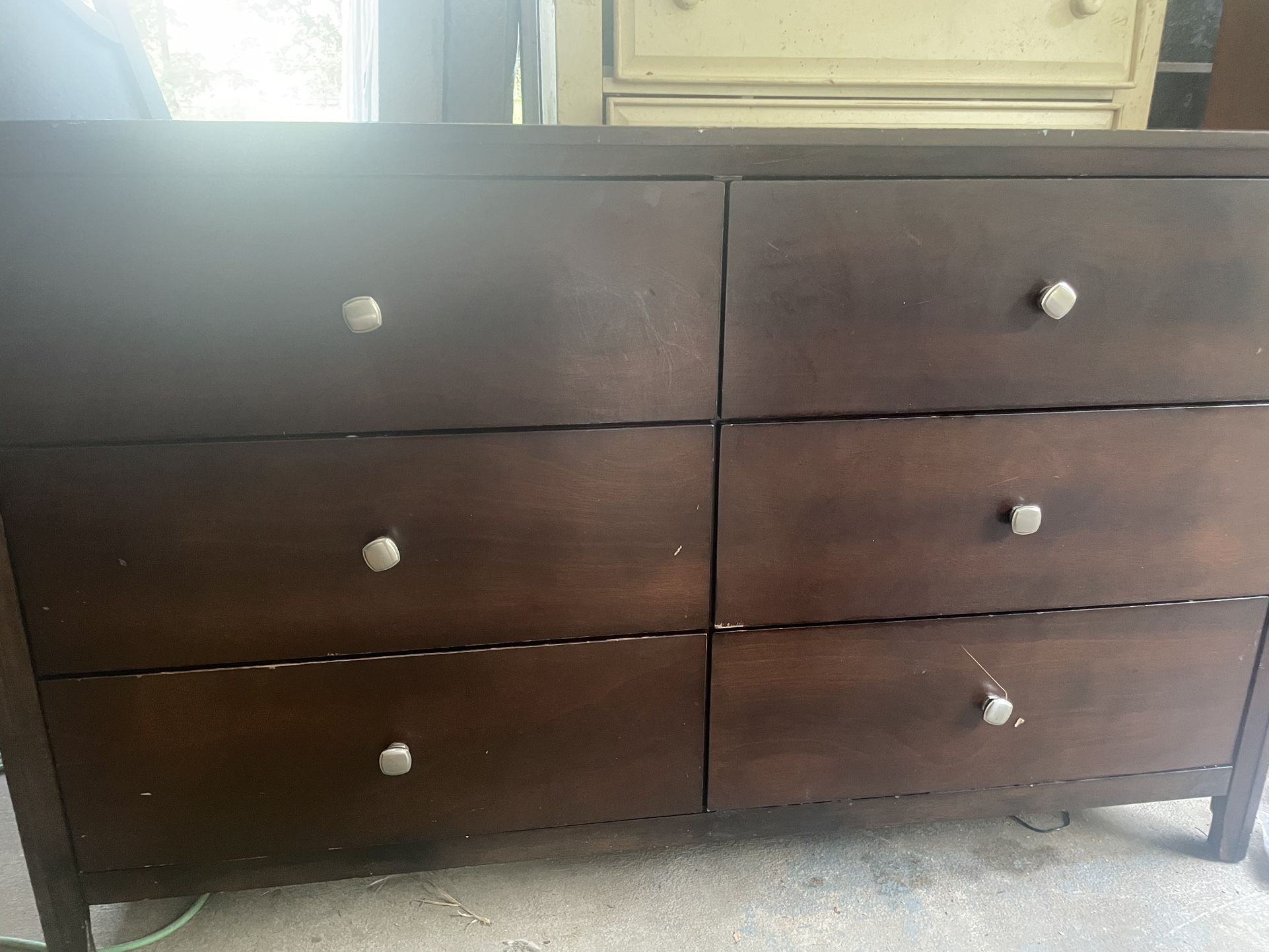 brown dresser 