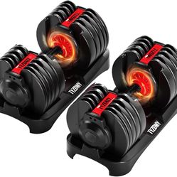 New Adjustable dumbbells (set of 2) 55Lb