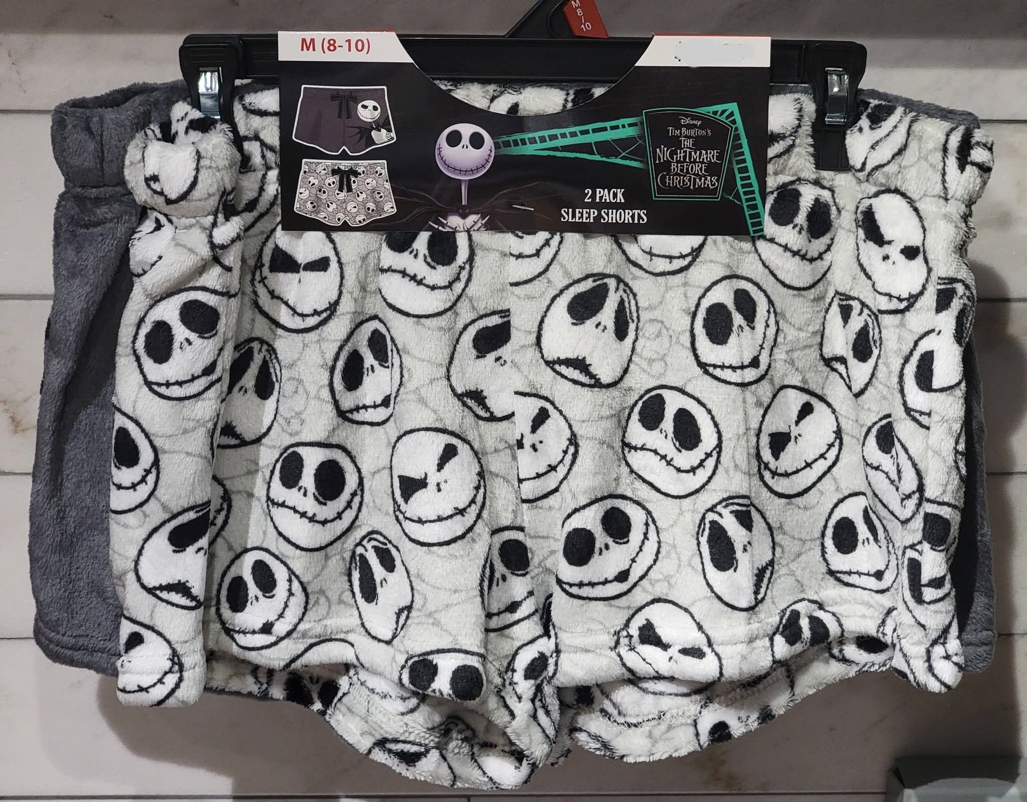 Women's Disney Nightmare Before Christmas Jack Skellington Minky 2ct Sleep Shorts Packs
$7 Each (Two Available In Size Medium 8-10)