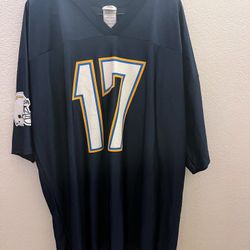 NFL Team Apparel Mens Phil Rivers # 17 Blue Football Jersey size 3xL