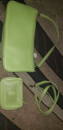 giani bernini lime green handbag