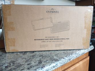 Cuisinel Cast Iron Reversible Griddle/Grill Pan