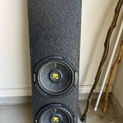 2 10” Kicker Comp C Subs In Custom Box!