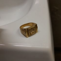 Solid Gold 18k Rolex Ring 
