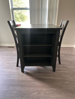 Dining Table w/ Shelves - Chairs included!