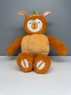 Slumberkins Halloween Alpaca Pumpkin Kin Plush - 16"