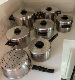 Vintage Prinz Isotherm 18/8 Germany Saucepan Set