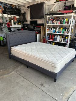 Queen Bed frame and Mattress