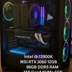 High-End Gaming PC – i9-13900K / RTX 3060 / 96GB DDR5