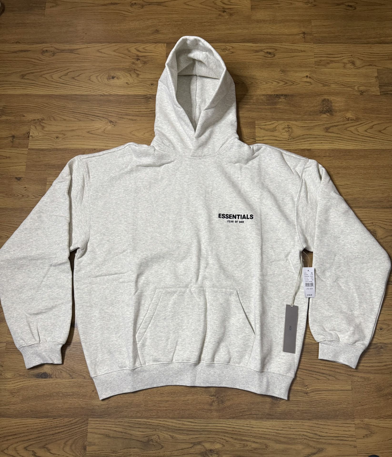 Essentials Fear Of God Hoodie “Light oatmeal” Size XXS And L
