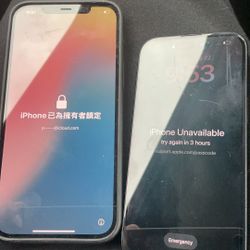 iPhone 13 Pro Max iCloud Locked & iPhone 14 Passcode Locked - As Is for $225 Both!
