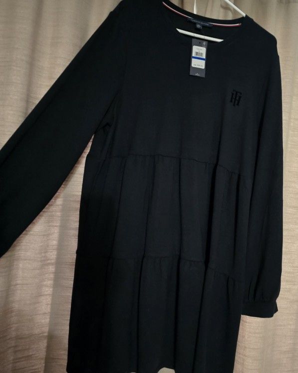 Dressed in cotton, new navy blue, size Xl Tommy Hilfiger
