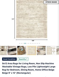 9x12 cream and white area rug