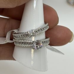 Sterling Silver Duo Ring 10