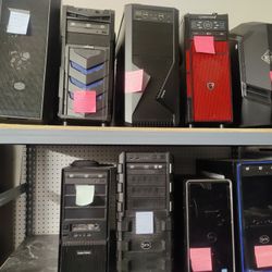 Variety of Gaming computer available with various price options. All are in very good condition and you can come check it out and buy. 
Gaming Compute