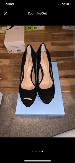 Brand new Antonio Melina Black leather heels 8.5