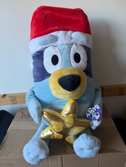 Bluey/Bingo Jumbo Plush 36" Christmas Edition