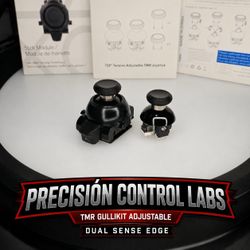 Original Sony DualSense Edge stick module upgraded with GuliKit TMR Hall Effect technology.