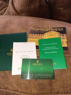 Rolex presentation boxes