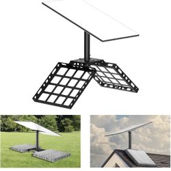 Starlink Gen 3 Roof Ridge Mount, Starlink Gen 3 Aluminium Pipe Adapter, 360° Rotatable Starlink Mount Compatible with Standard Dish, Starlink Mounting