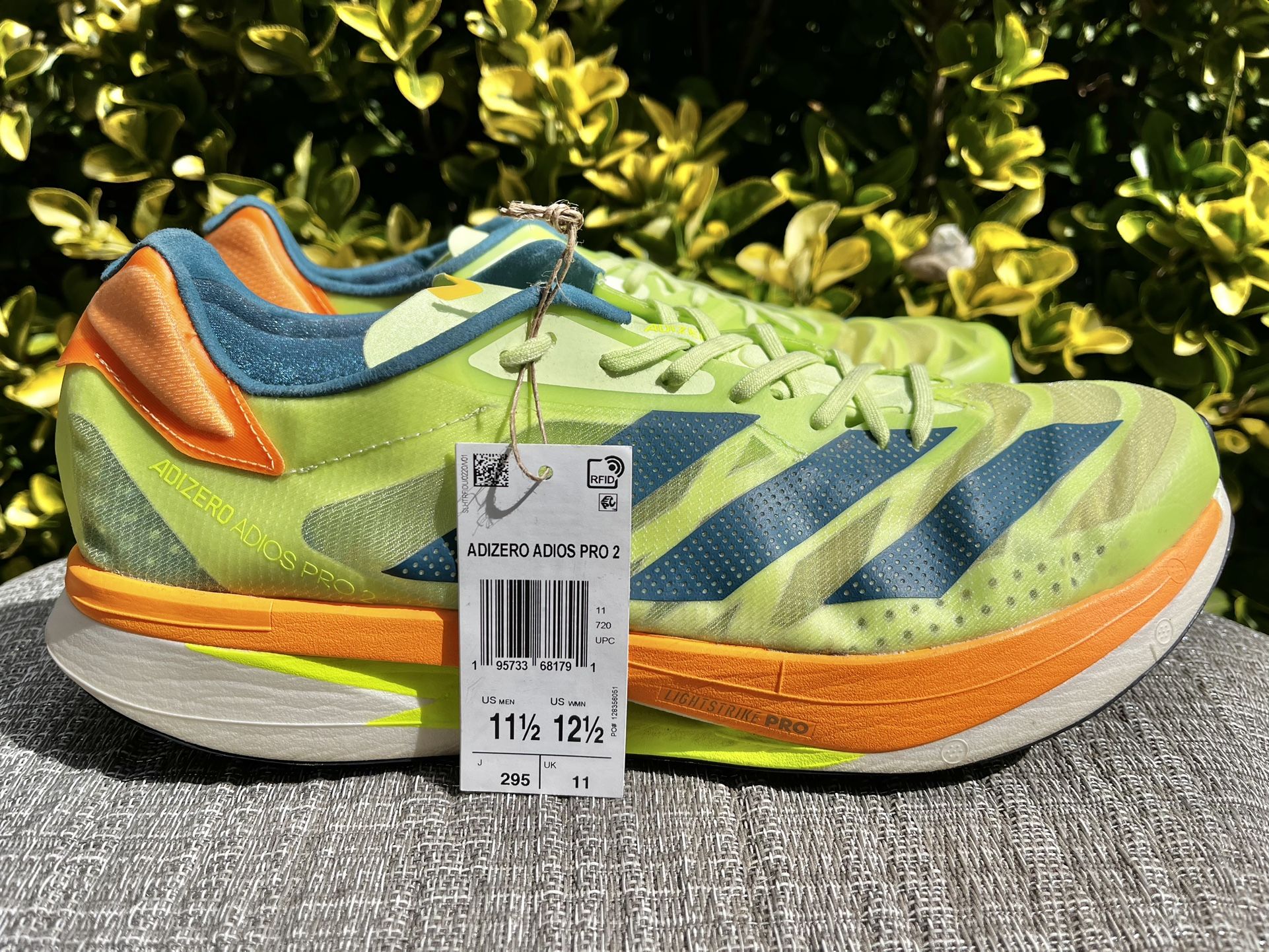 Adidas Adizero Adios Pro 2 Carbon Marathon Running Shoes - Men’s 11.5