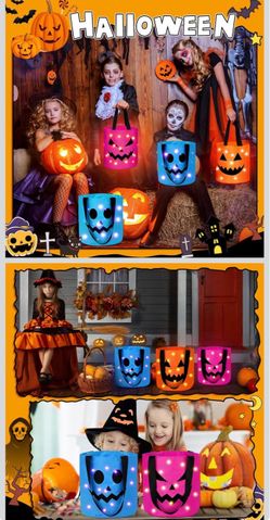 Halloween Light-Up Trick or Treat Bags