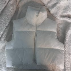 White Vest Puffer 