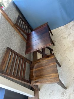 Small table and two chairs