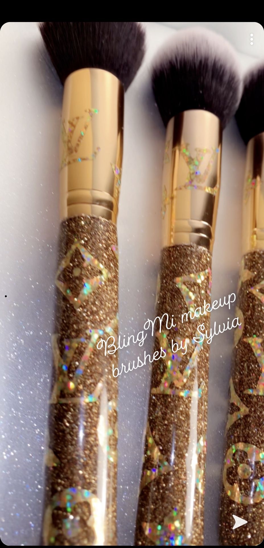 Custom makeup brushes