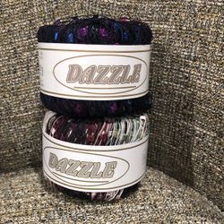 2 Balls  Of Dazzle Shade#: 97 & Shade #:76 Yarn