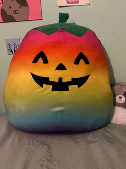 16 inch Staley the rainbow pumpkin Squishmallow