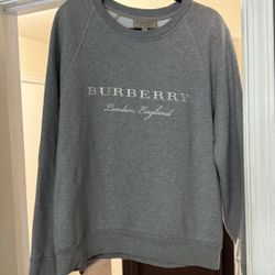 burberry crew neck size large 