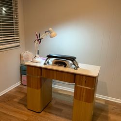 Nail table and one chair.