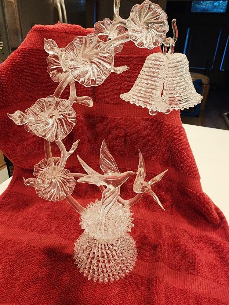 Crystal Dove Wedding Cake Topper