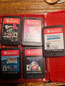 5 Nintendo Switch Games plus case for 60