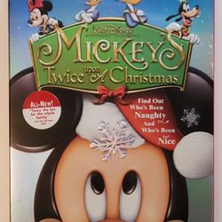 Mickey’s Twice Upon A Christmas Disney DVD Kids Family Holiday Xmas Movie New