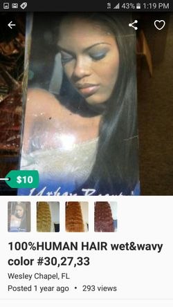 Wet n wavy human hair