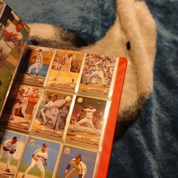 Baseball cards and basketball cards