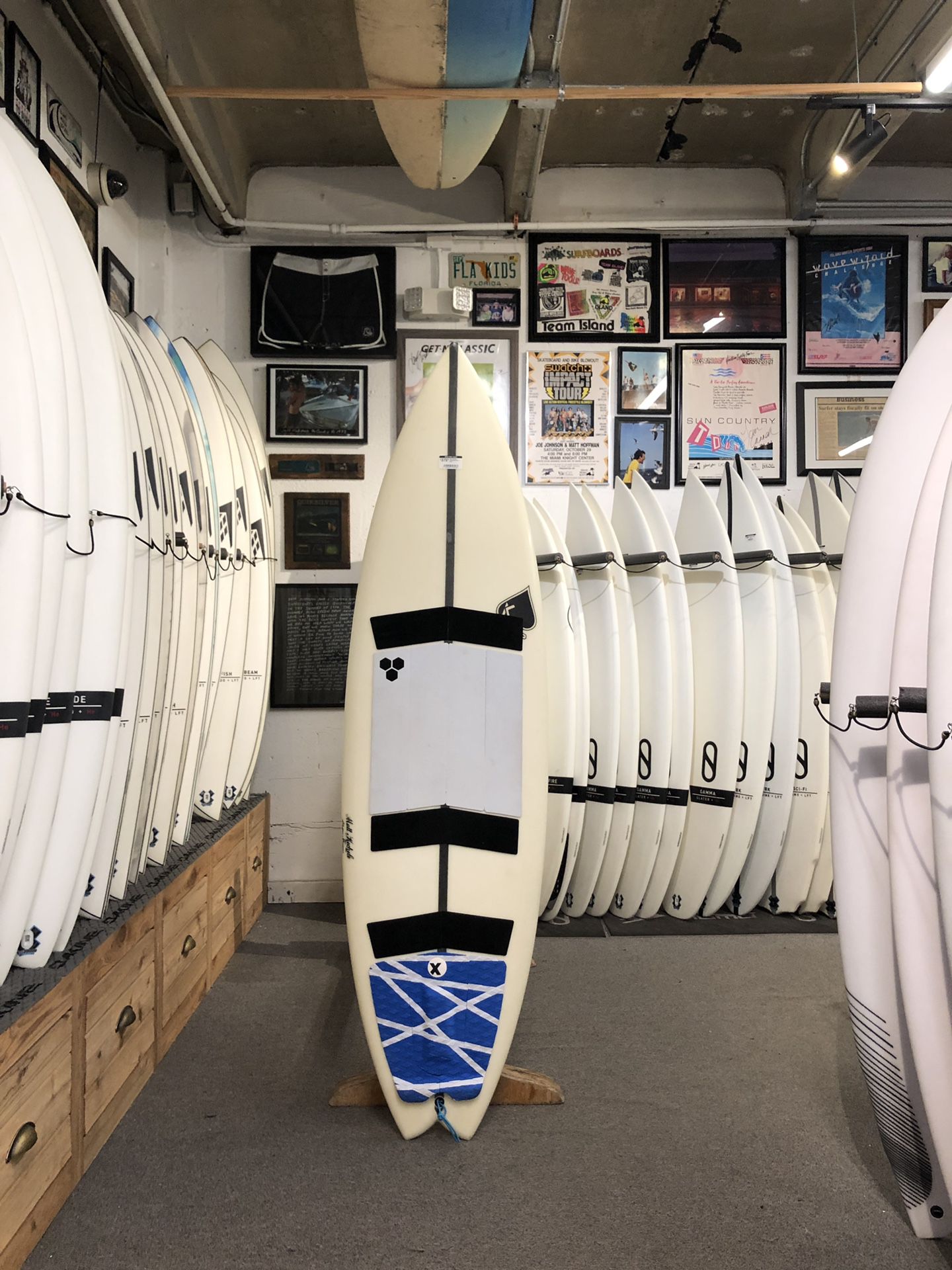 6’2” Matt Kechele Swallowtail Surfboard; Used