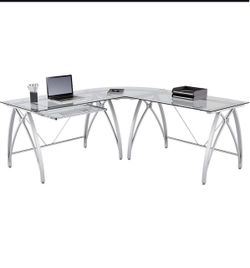 Glass desk