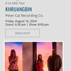 Khruangbin - Berkeley (Aug 16)