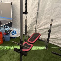 Bench Press with Cable Pulldown Gym Set