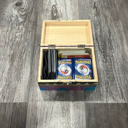 150 Pokemon Cards In Treasure Chest