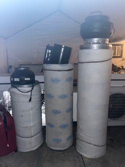 industrial air filtration setup