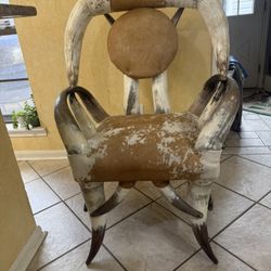 XXL Longhorn Chair Handmade Hide And Horn Crafted 