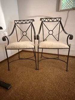 Wrought iron chairs