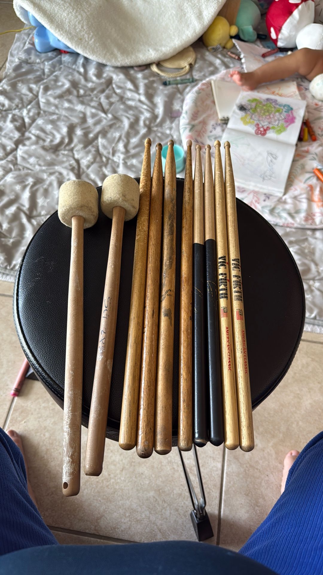 Used Drum Stick Bundle + DW Carrying Case – $80 OBO